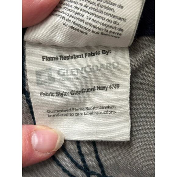 Carhartt FR Flame Resistant Jeans Mens 38x30 Blue Safety Stripe High Visibility - Picture 7 of 7